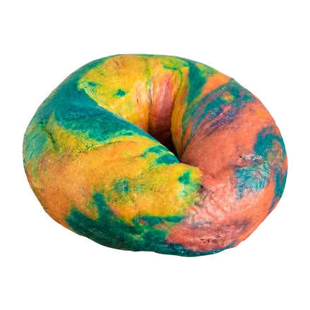 Rainbow bagel